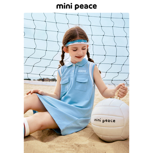 【活力系列】MINIPEACE太平鸟童装女童夏季运动连衣裙polo网球裙