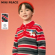 男童POLO领毛衣秋冬复古条纹针织衫 MINIPEACE太平鸟童装 羊毛衫
