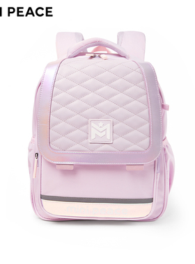 【专柜同款】MINIPEACE太平鸟童装女童双肩包炫彩粉色儿童书包