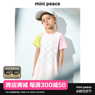 活力系列 minipeace童装 专柜同款 运动风儿童裙子夏女童连衣裙