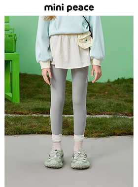 【专柜同款】MINIPEACE太平鸟童装春新女童打底裤运动瑜伽裤春装