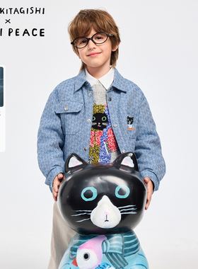 MINIPEACE×YUMI KITAGISHI太平鸟童装男童秋冬加绒牛仔衬衫外套