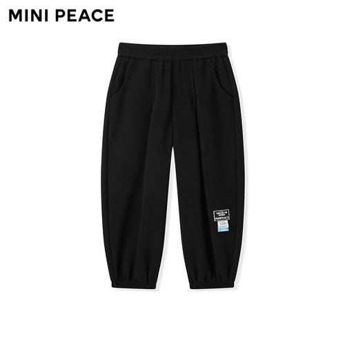 【专柜同款】MINIPEACE太平鸟童装男童运动裤春秋新款儿童裤子