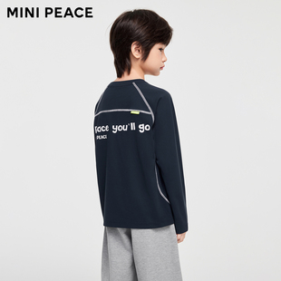 男童吸湿速干长袖 MINIPEACE太平鸟童装 T恤儿童运动春 运动系列