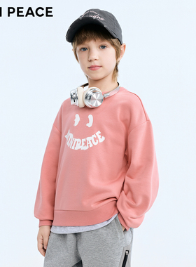 MINIPEACE太平鸟童装男童字母印花套头卫衣26春装新儿童长袖上衣