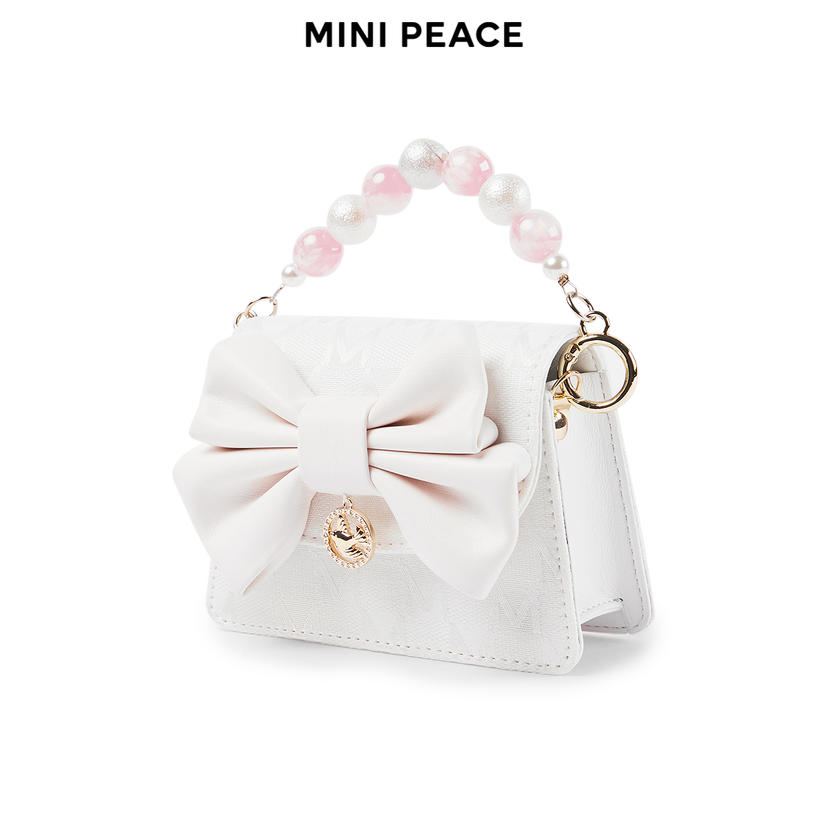 【专柜同款】MINIPEACE太平鸟童装女童针织链条儿童斜跨包皮包