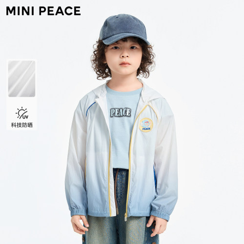 【专柜同款】MINIPEACE太平鸟童装男童儿童防晒服外套夹克夏装潮