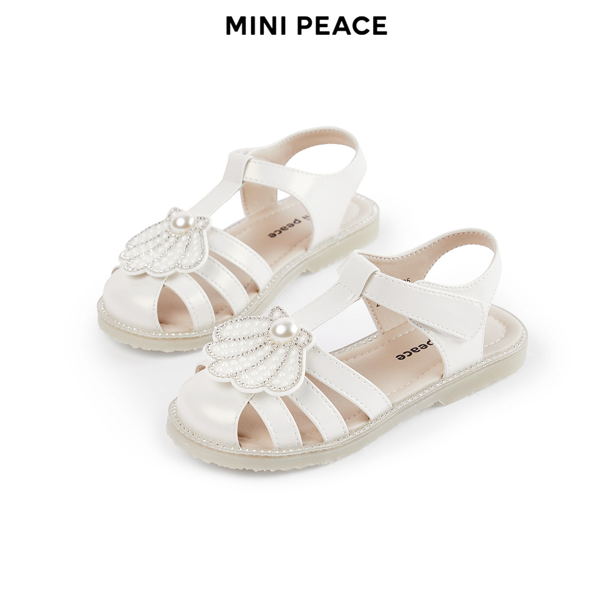 【专柜同款】MINIPEACE太平鸟童装女童珍珠夏凉鞋拖鞋夏款公主潮