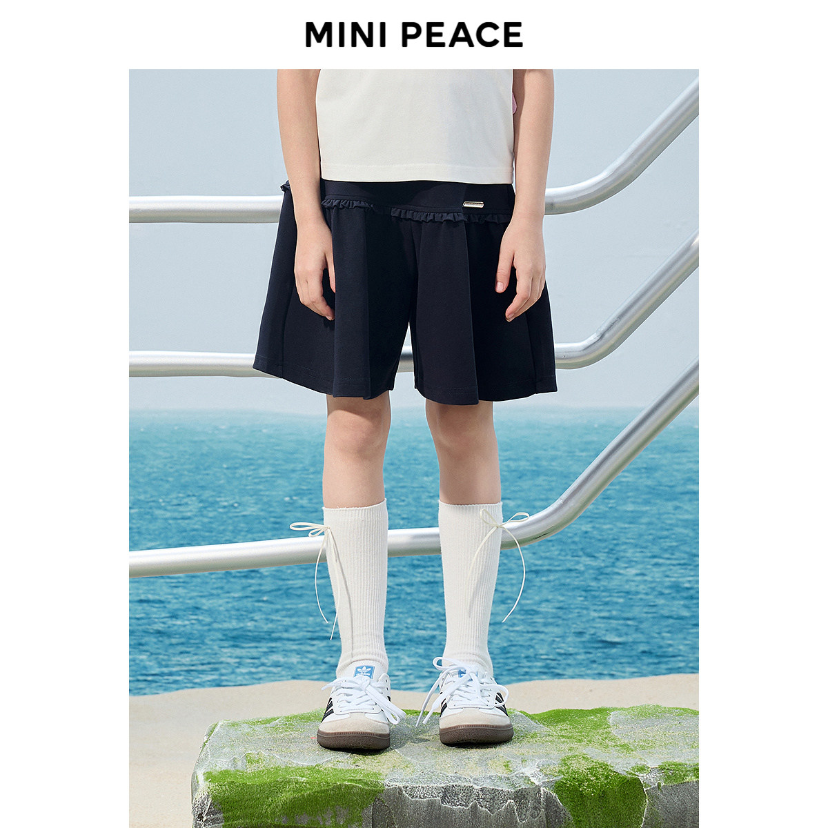 【专柜同款】MINIPEACE太平鸟童装女童短裤夏季新款儿童裙裤女宝图片