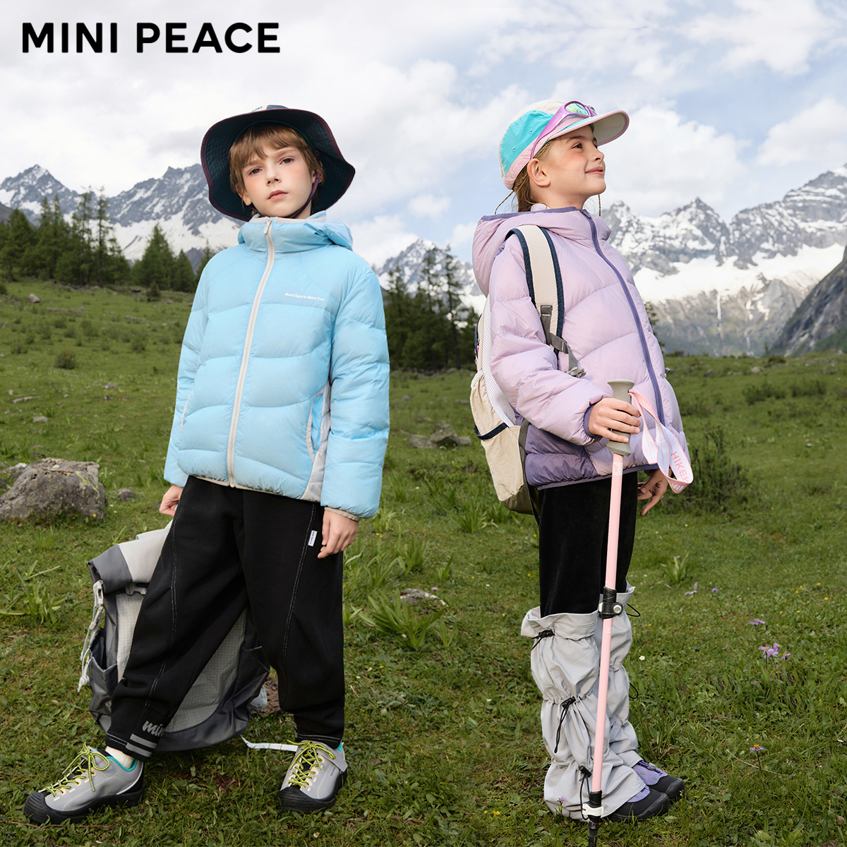 [鹅绒]MINIPEACE太平鸟童装儿童轻薄羽绒服男女童三防外套秋冬新