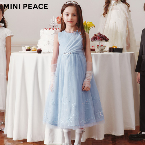 【专柜同款高定系列】MINIPEACE太平鸟童装女童连衣裙夏季礼服裙