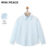 春秋儿童长袖 男童衬衫 MINIPEACE太平鸟童装 翻领上衣 专柜同款