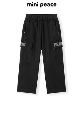 【专柜同款】MINIPEACE太平鸟童装男童工装裤春季新款儿童长裤