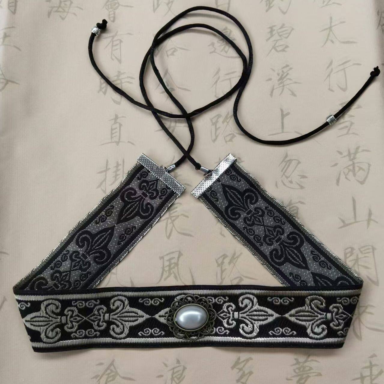 汉服头饰古风发带男束发头带汉服头巾儿童抹额潮人男女街舞头饰