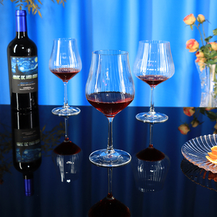 捷克进口红酒杯无铅水晶玻璃高脚杯香槟葡萄酒杯家用饮料水杯套装