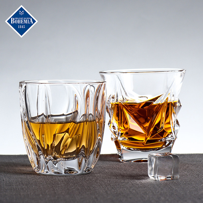 Crystalex进口威士忌杯ins风北欧复古创意日式高端水晶洋酒杯套装,餐饮具,异形/个性酒杯,淘宝优惠券,粉丝福利购,淘宝优惠卷