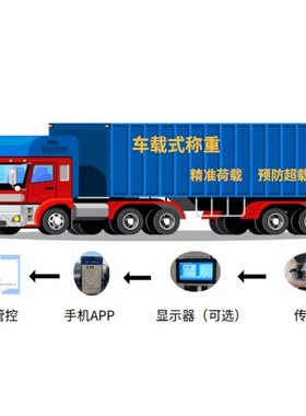 货车自称重车载称重仪实时显示皮重净重速度地点（安装+调试）