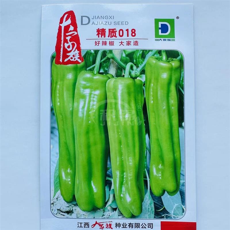精质018辣椒种子大果薄皮椒种籽黄绿色微辣高产抗病青椒种春秋播