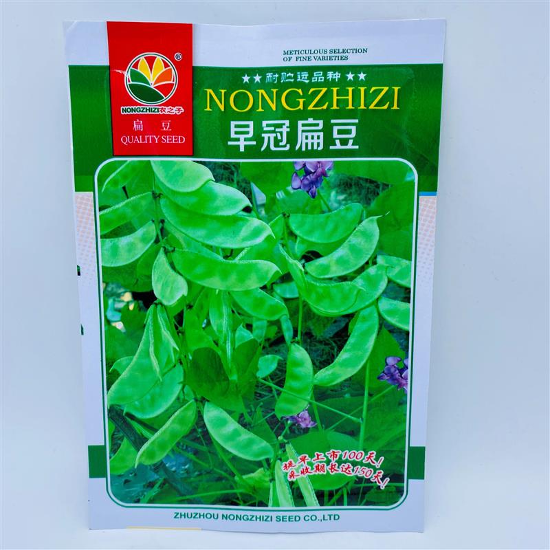 早冠早生扁豆种子国产早熟高产种籽抗盐碱耐热耐旱采摘时间长种孑