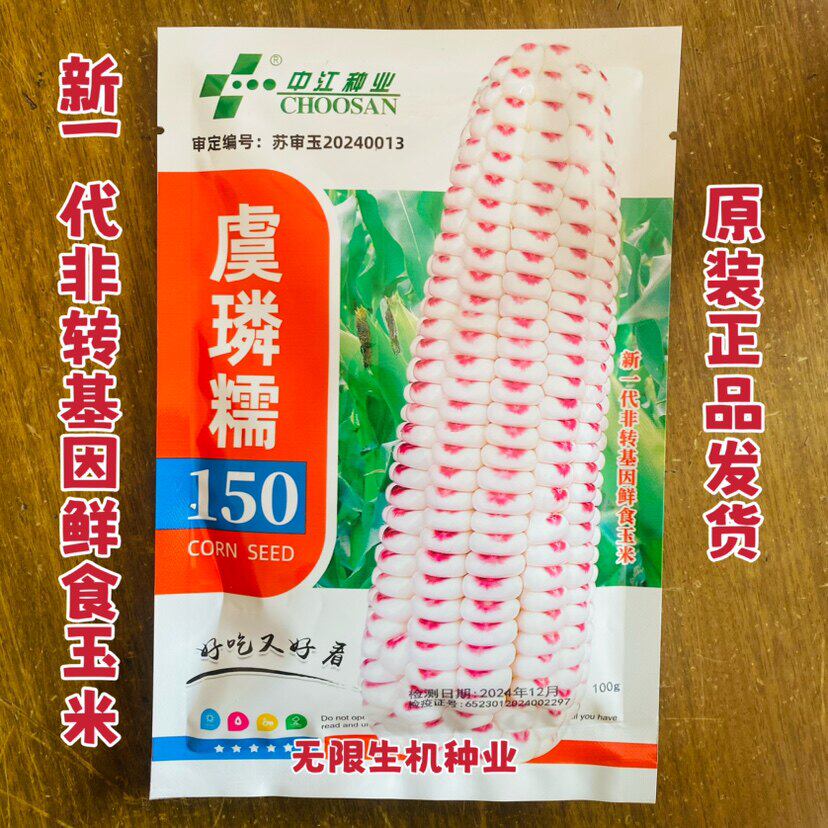 虞璘糯150玉米种子大棒鲜