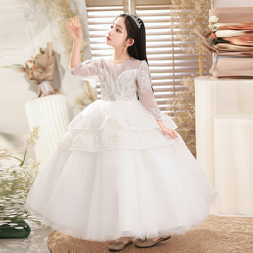 女童生日礼服蓬蓬纱高端轻奢
