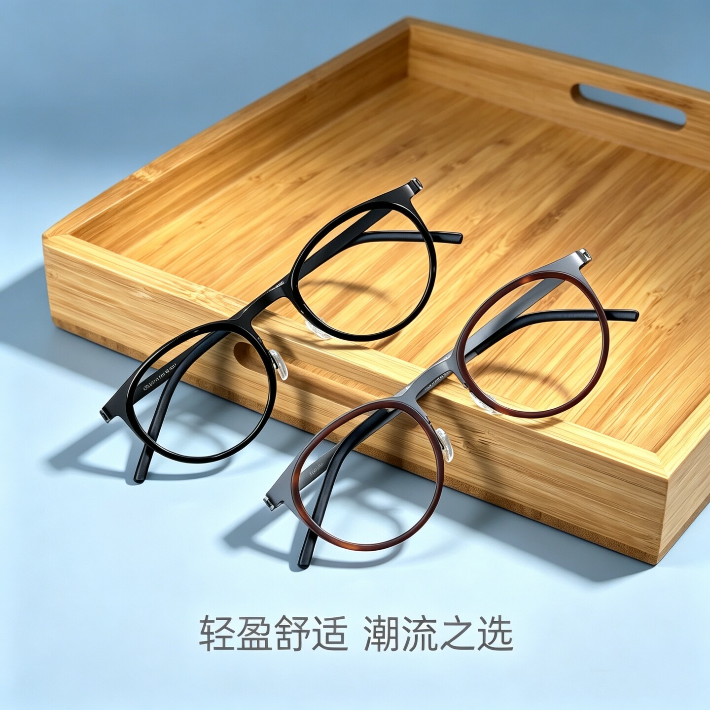 原版开模9704复古手工纯钛超轻男女圆形近视眼镜框姜文同款眼镜架