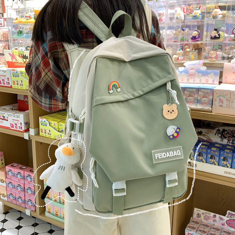 Viney书包双肩包2025新款女生少女初中生大学生高中学生大容量网