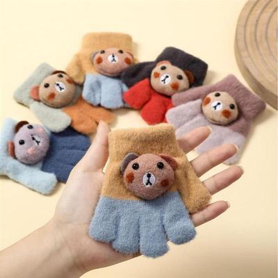 婴儿地上爬行专用手套爬爬防滑护手宝宝防抓脸睡觉防冻保暖神器冬