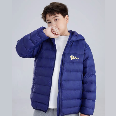 【薄暖】胖童装男童加肥加大羽绒服外套秋冬款轻薄大码儿童中大童