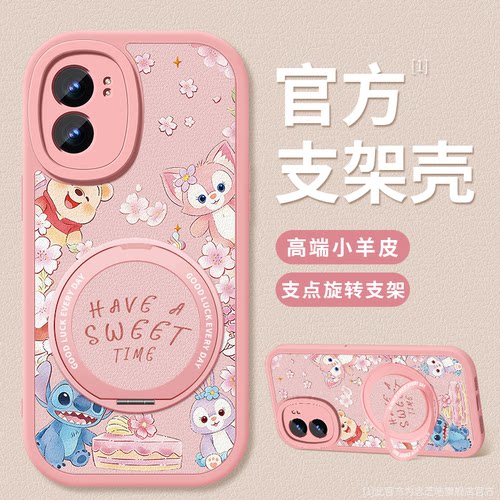 适用oppoa58手机壳支架a56s新款opopa55s迪士尼a32硅胶a57软壳A53外壳a36镜头a52防摔a35保护套a58x女款A56