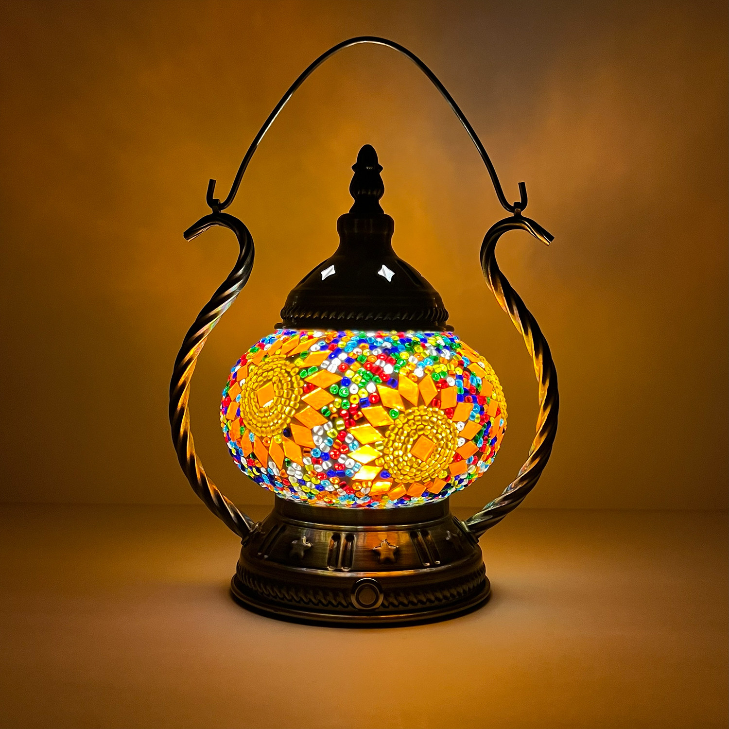 USB充电露营灯异域浪漫土耳其手工彩色玻璃餐厅酒店酒吧民宿台灯