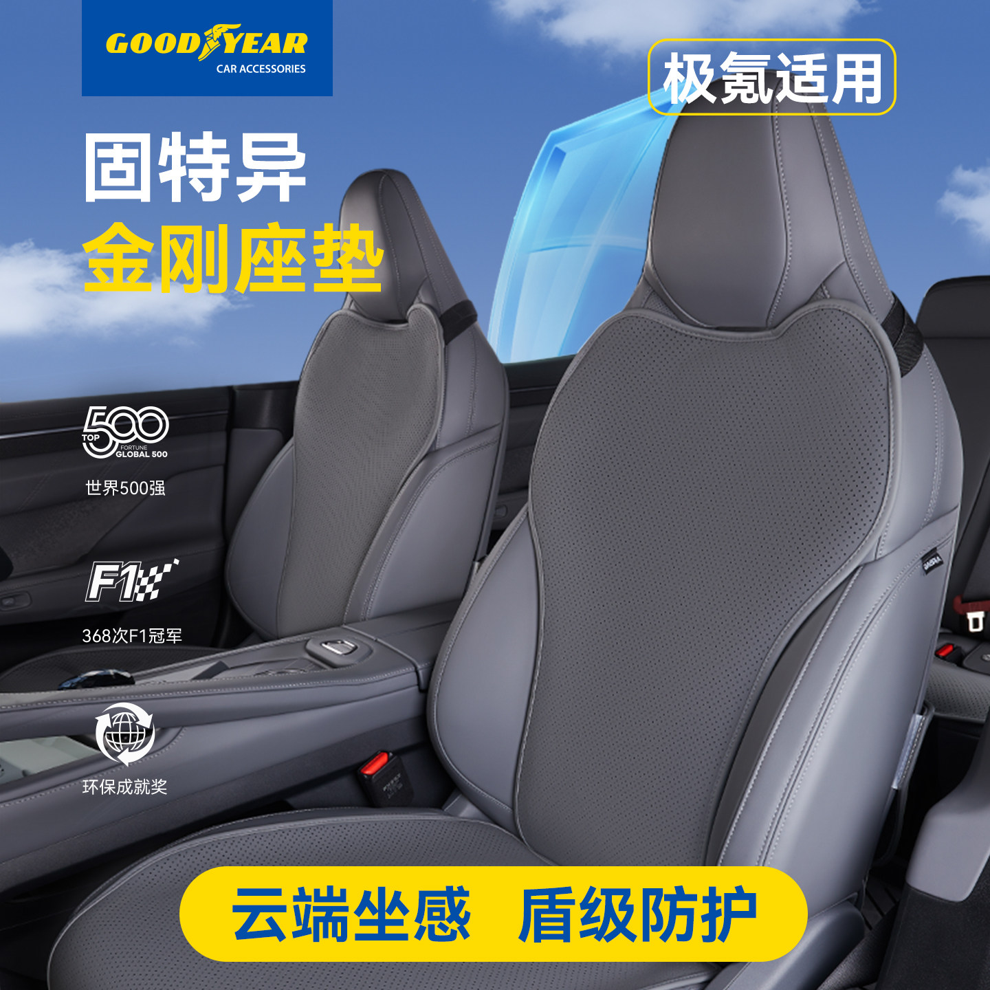 固特异汽车座垫适用于极氪001四季通用透气汽车座椅套座椅靠背垫,汽车用品/电子/清洗/改装,专车专用座套/座垫,淘宝优惠券,粉丝福利购,淘宝优惠卷
