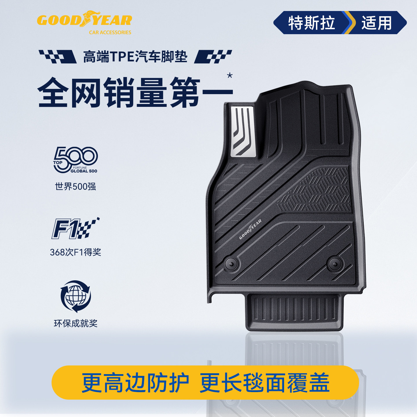 固特异特斯拉全TPE脚垫