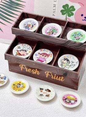 创意新款小号仿真卡通小新餐盘 树脂食玩diy桌面布景儿童玩具配件