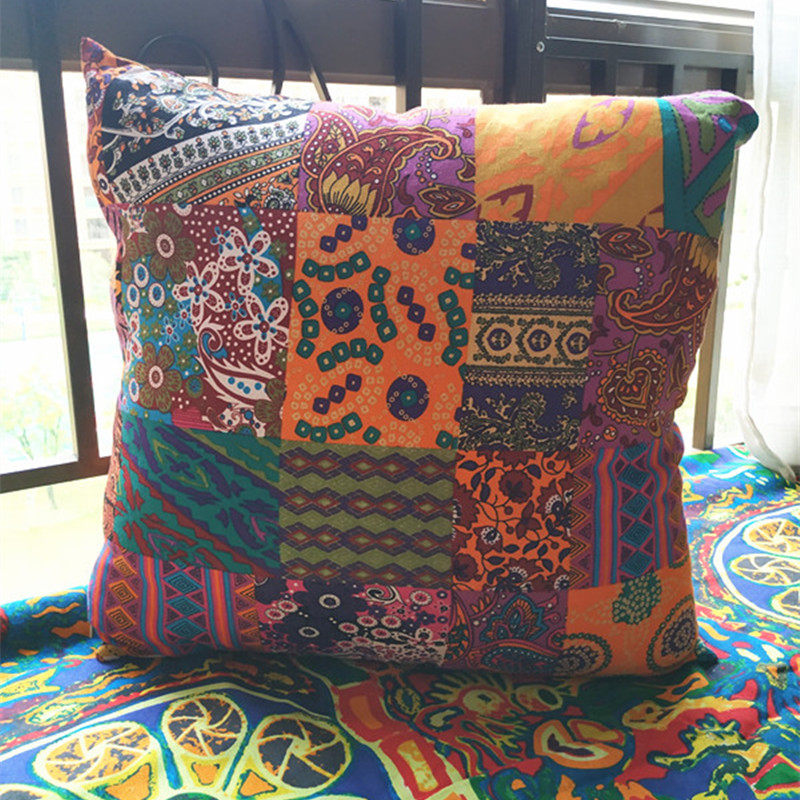 Cotton and hemp Mediterranean Sea Countryside American style Cotton and hemp Ethnic style Pillows Retro American style originality Open House sofa Cushionin the Home Fabric , Pillow/Pillow  category - from Buy2taobao.com to provide professional Taobao agent buy service
