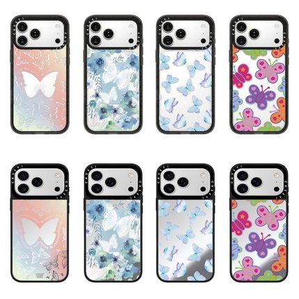CASE华强北联名幻彩蝴蝶蓝色蝴蝶适用iPhone17ProMax壳苹果16Pro/15plus/14/13/12磁吸MagSafe保护套C家壳