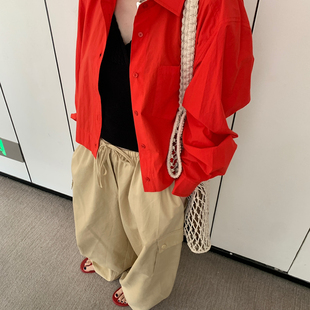 INSIST 61091 26年早春翻领通勤百搭衬衫