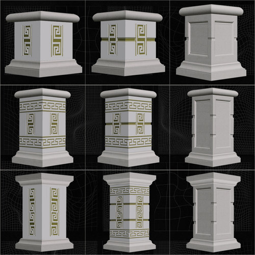 厂家直销罗马柱方墩模具水泥柱墩