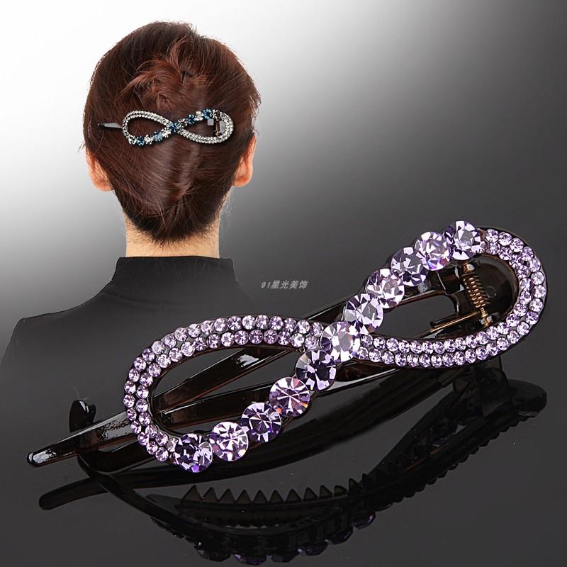 蝴蝶结后脑勺扭扭夹女洋气发夹