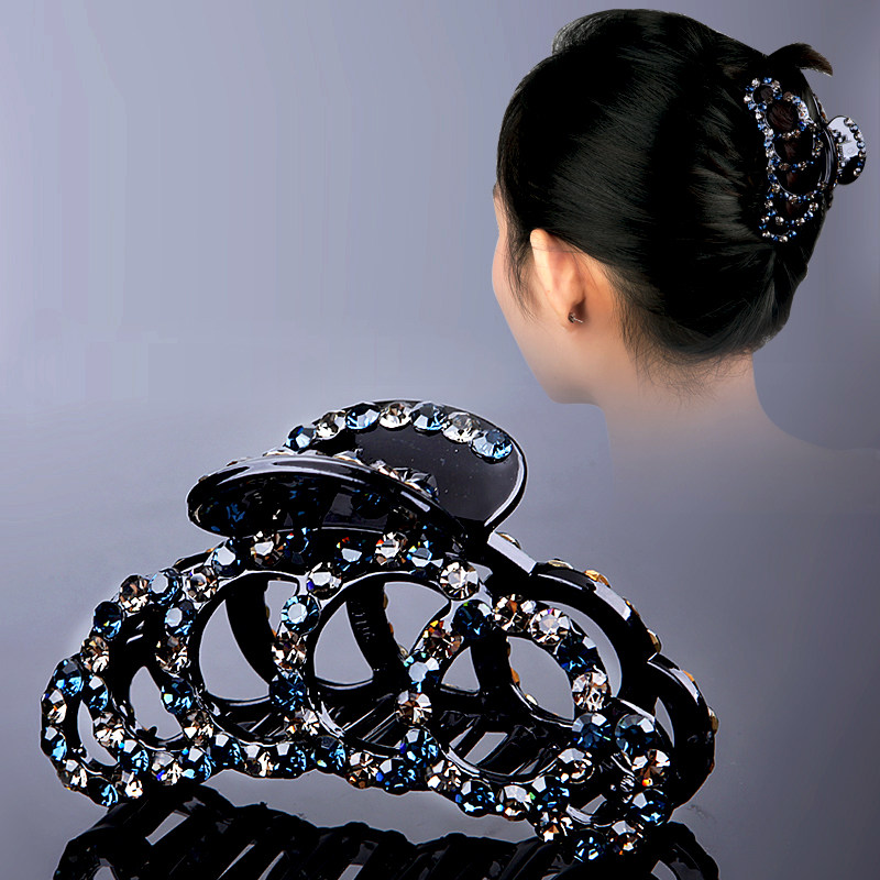 发卡抓夹韩国水钻头饰淑女马尾