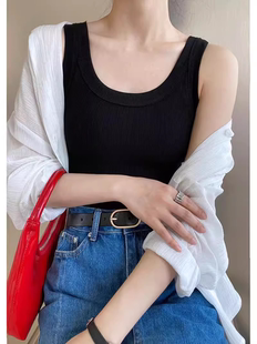 优可丝棉背心天然木源贴身内搭女夏款 新款 夏季