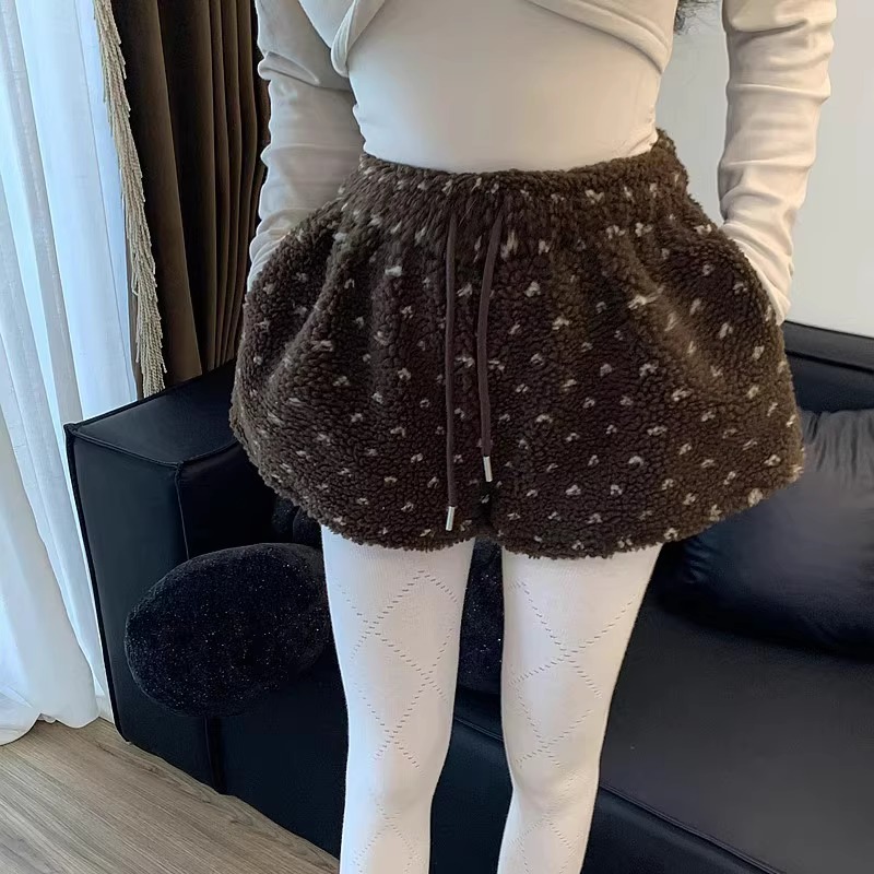 【美腿搭子】原单订制松紧腰小花短裤休闲裤