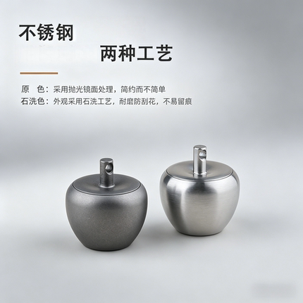 304不锈钢便携药盒速效救心药丸迷你随身小药瓶急救创意苹果药罐