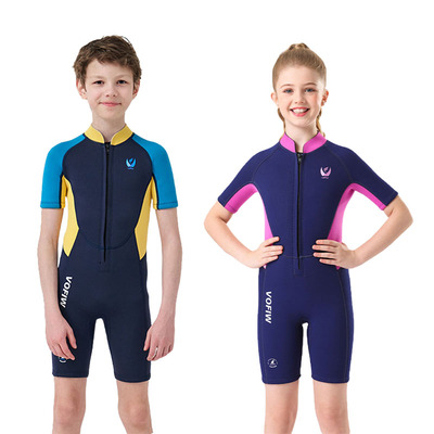 新款3mm加厚男女儿童短款潜水服