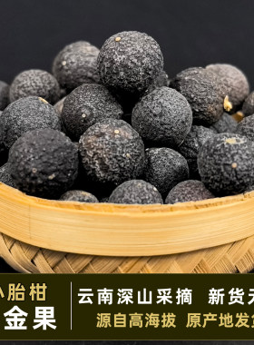 黑金果 云南野生 黑灵果 小胎柑 帝王柑 土灵果 小柑枱 深山自然
