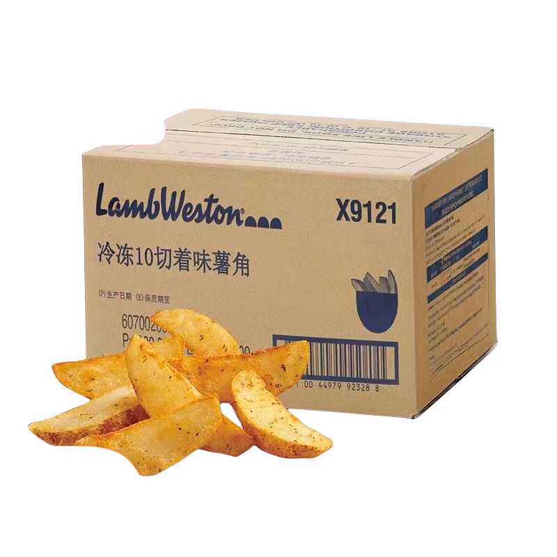蓝威斯顿进口冷冻x9121葱味芝士薯角西式快餐小吃油炸薯条半成品