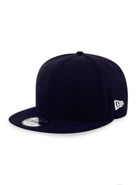 NewEra帽子 纯色系列 藏青色硬顶夏季遮阳帽高顶大檐棒球帽男休闲