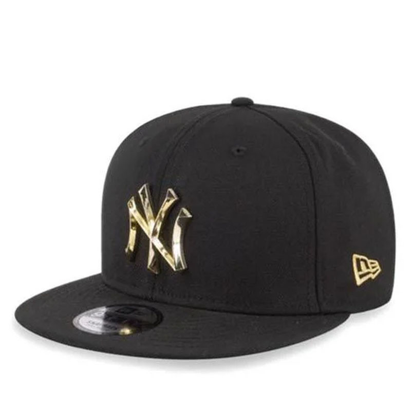 New Era 纽亦华MLB NY洋基队 金属logo系列 高顶可调节平檐帽