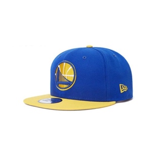 New Era纽亦华金州勇士队NBA新赛季帽子 男女平檐遮阳刺绣休闲