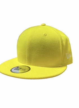 New Era 限量联名款 Logo刺绣图案 棒球帽 男女同款情侣款 黄色
